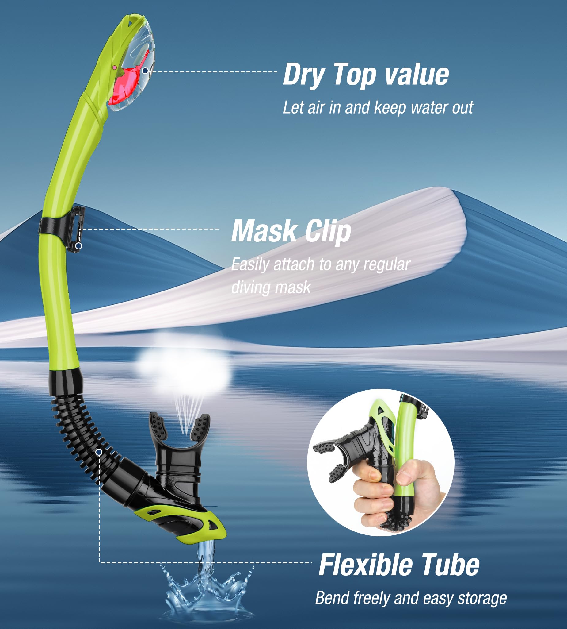 Aegend dry-top valve and splash guard detailed view preventing surface water entry