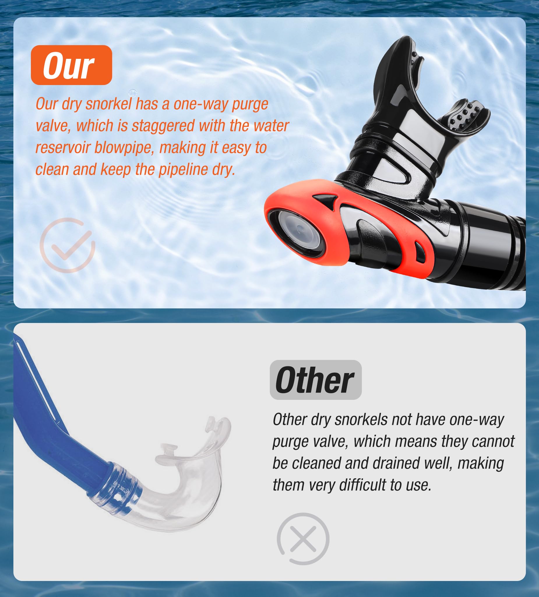 Aegend flexible lower tube bent to show reduced drag and natural movement