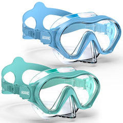 Aegend front view of two-pack goggles showing colors and durable build for convenience