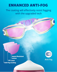 Aegend mirrored lens reflecting sunlight, reduces glare outdoors