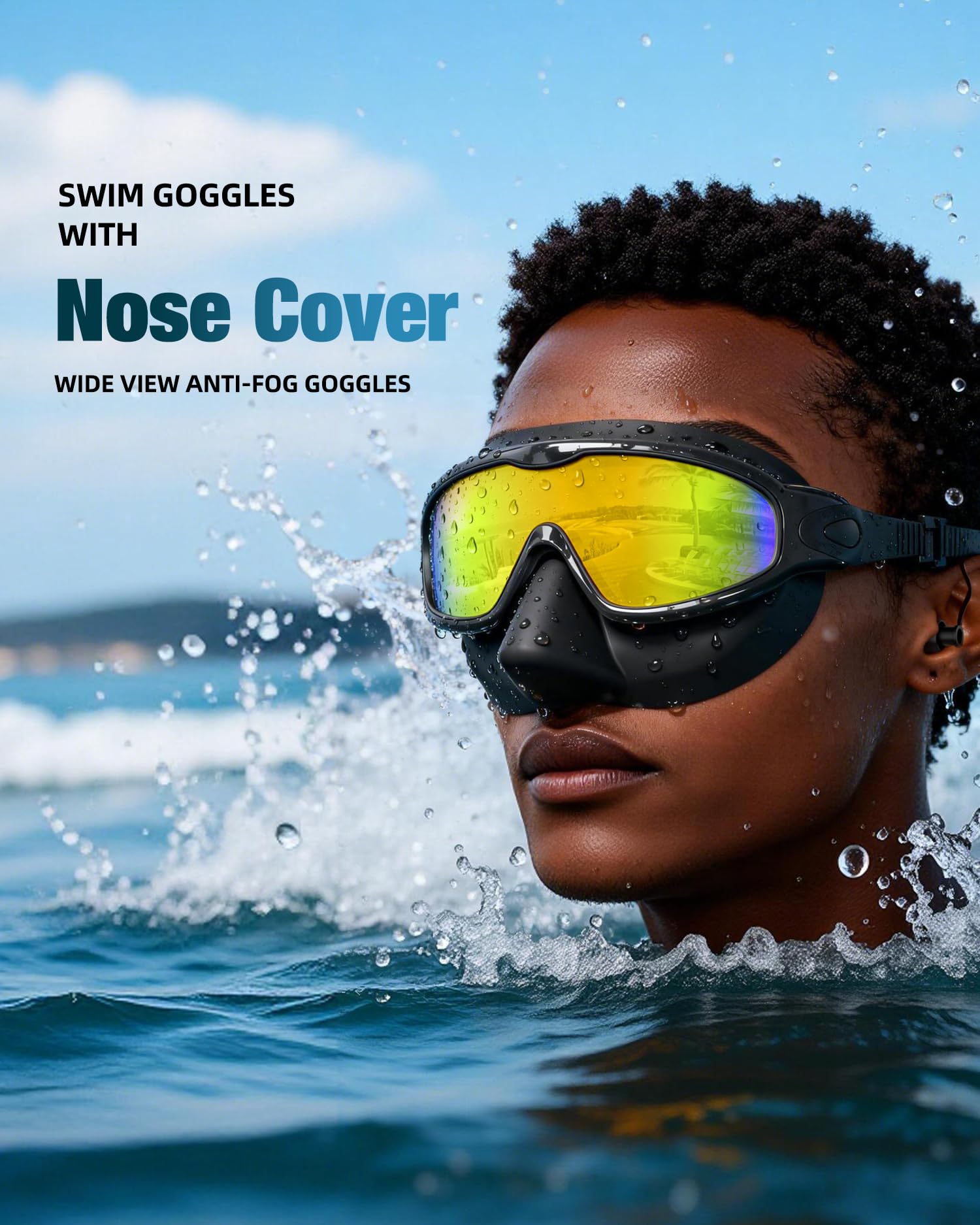 Aegend soft silicone nose cover close-up for secure comfortable fit