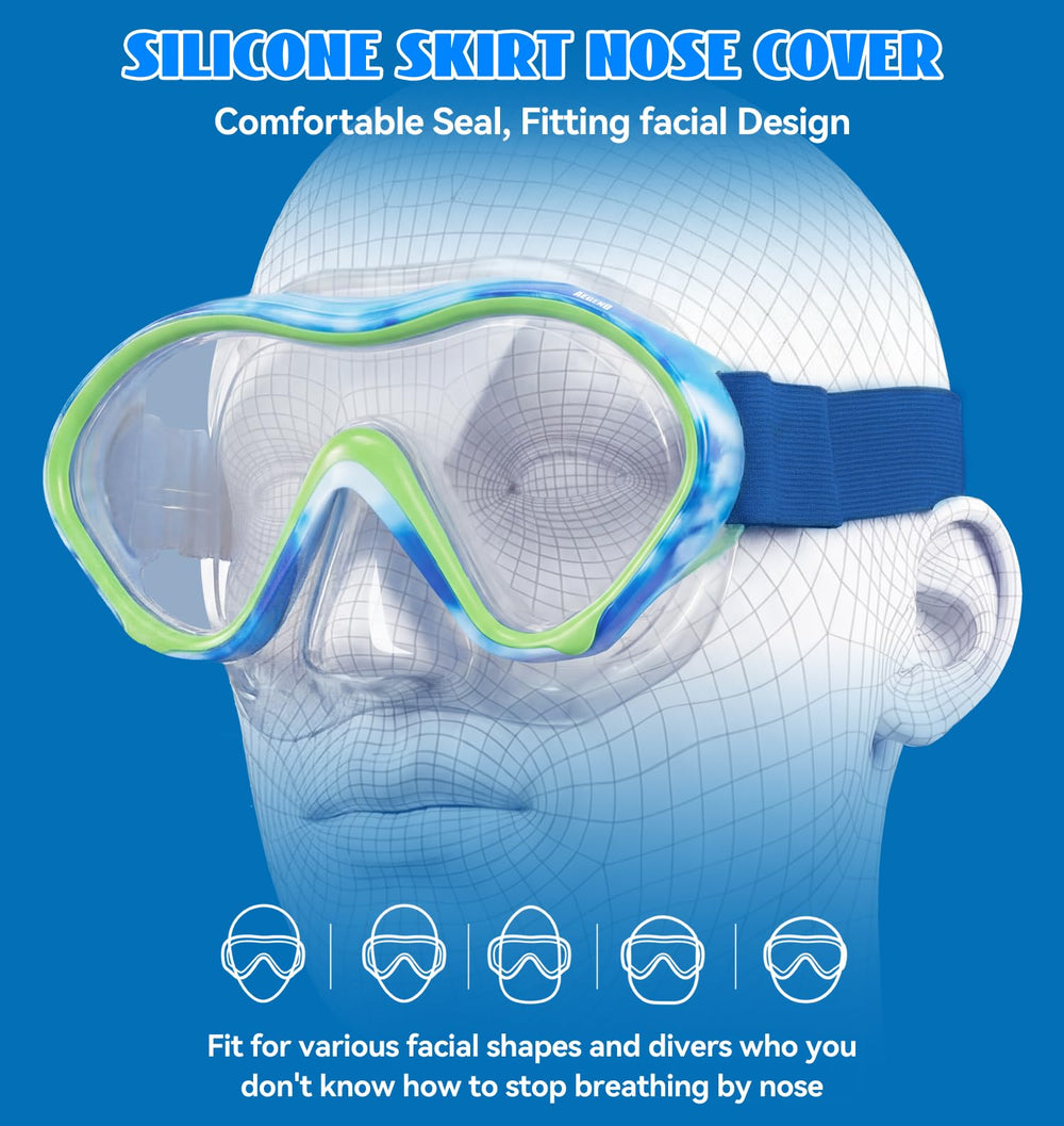 Aegend product packaging and contents showing included mask and adjustment features