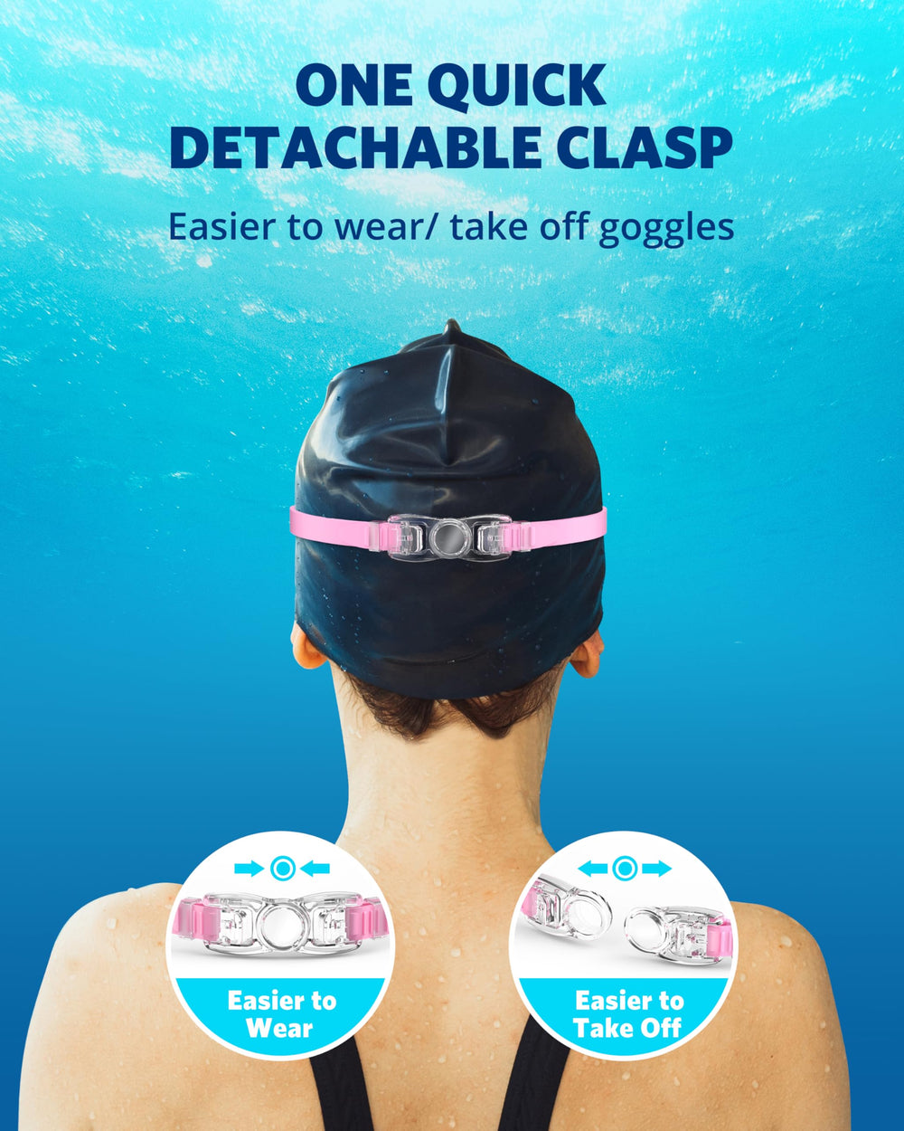 Aegend protective cases holding goggles, prevents scratches between swims