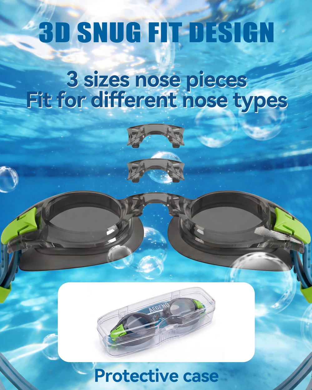 Aegend two pairs of goggles neatly stored inside protective travel cases