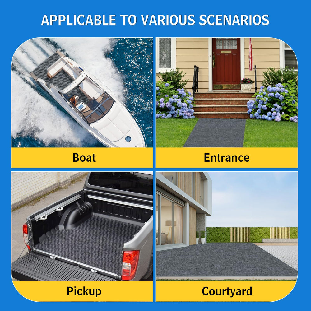 AEHISDHIE in garage entryway showing dirt containment and easy cleanability benefit