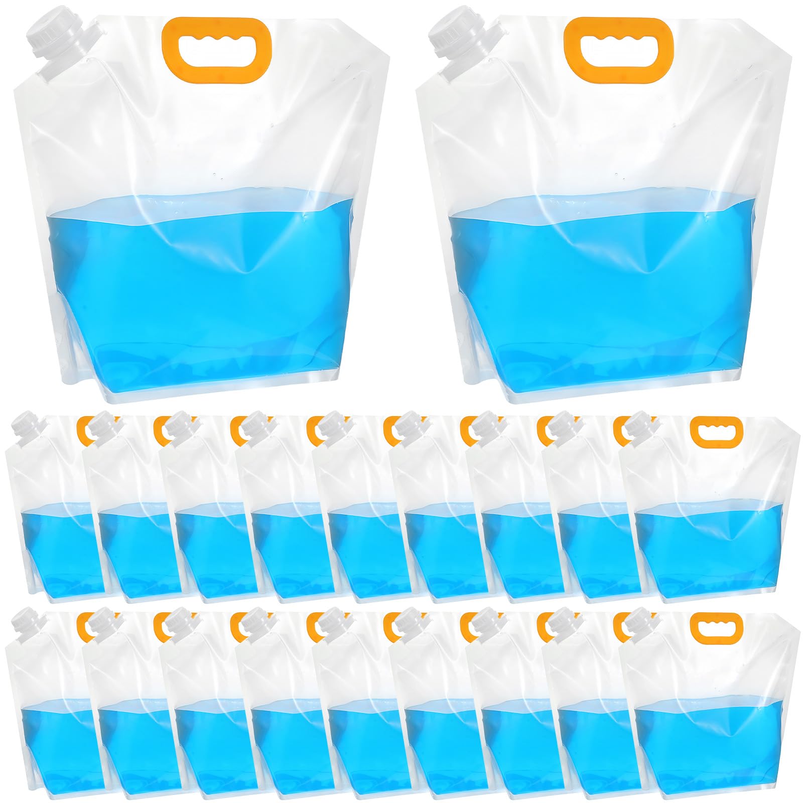 Afcabakila front view clear pouch showing capacity and portability
