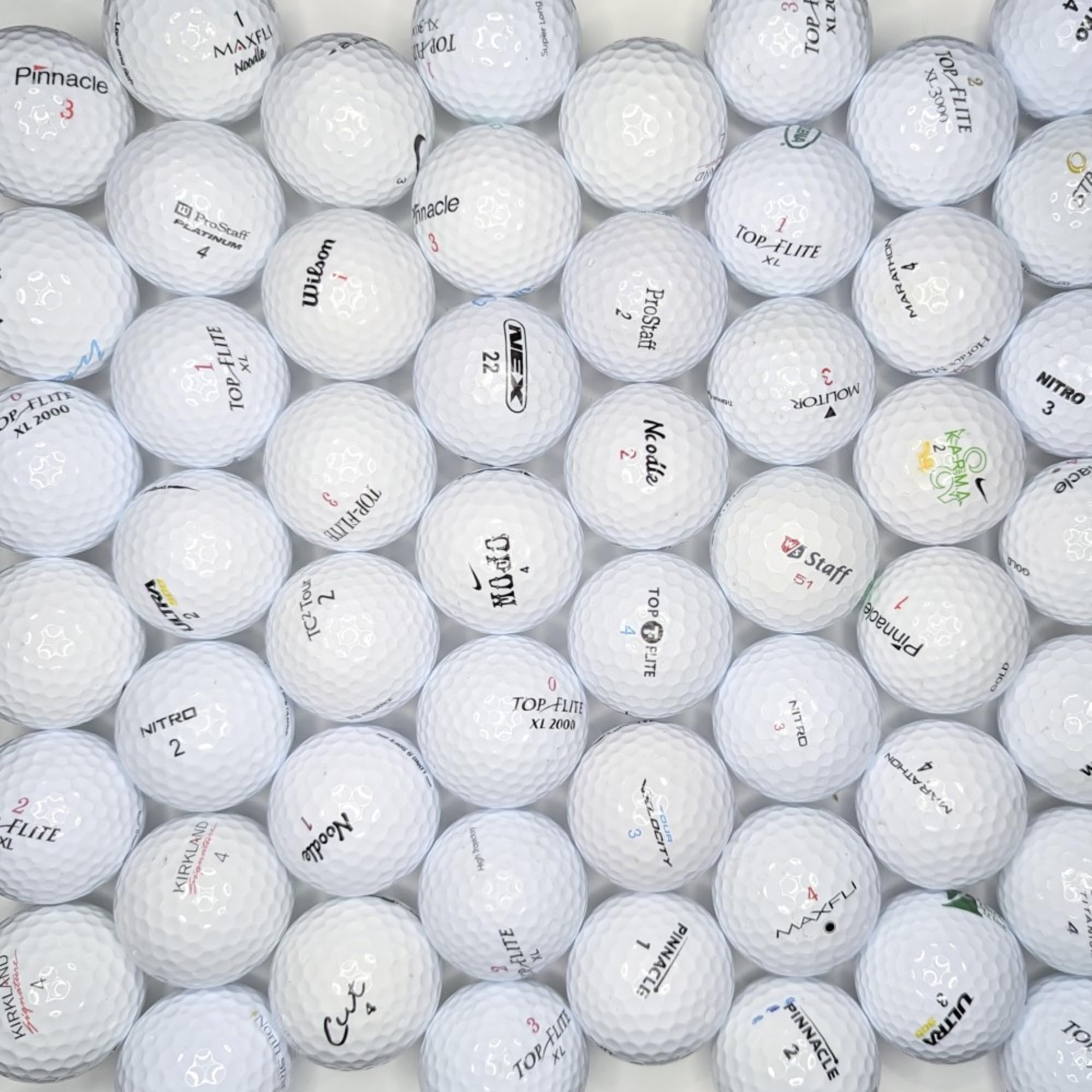 AFFORDABALL GOLF balls stored in a golf bag, handy backup supply benefit