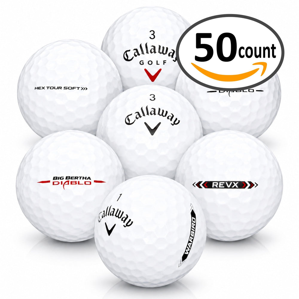 AFFORDABALL GOLF pile of mixed Callaway models displaying quantity and savings
