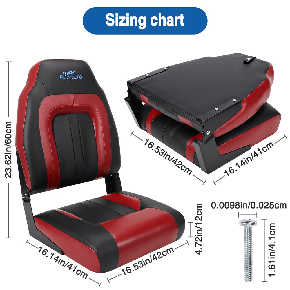 Affordura boat seat installed on pontoon boat illustrating comfortable seating on deck