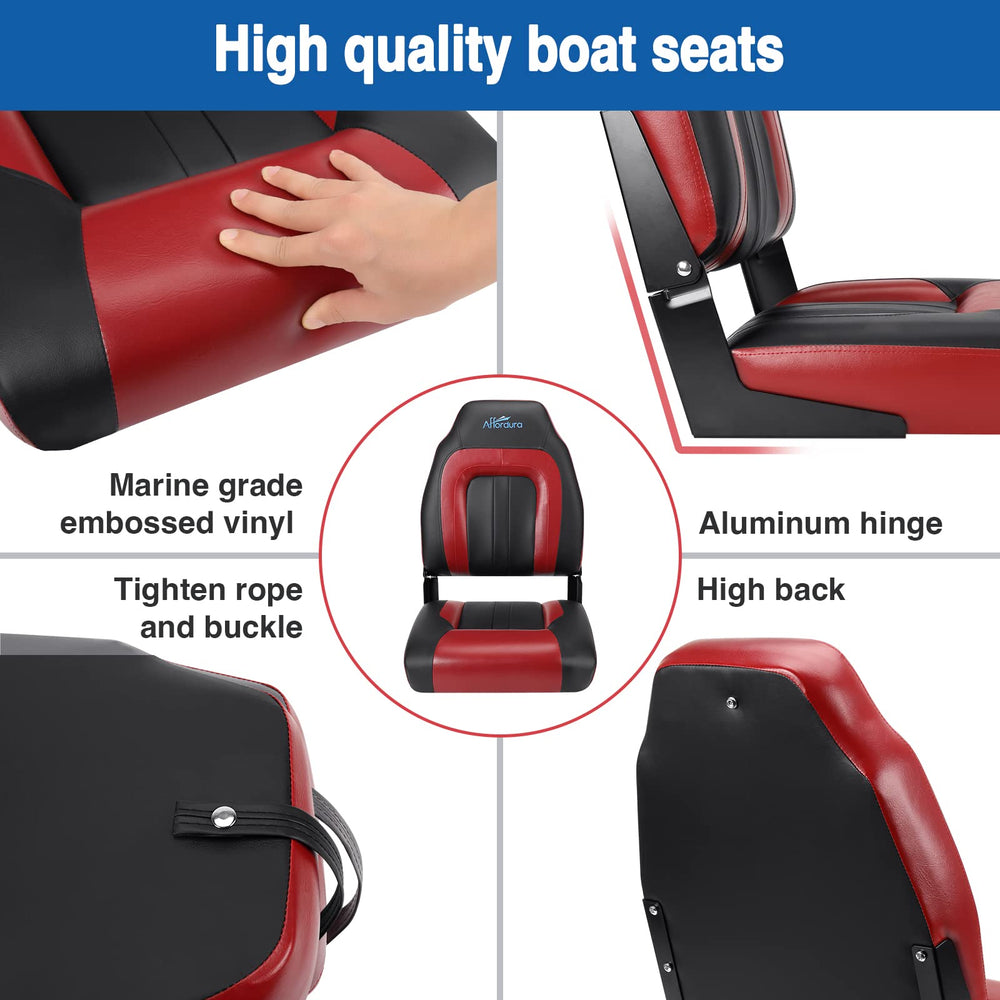 Affordura side profile on swivel pedestal demonstrating low-profile folded height