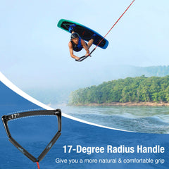 Affordura floating handle in water demonstrating buoyancy and easy retrieval