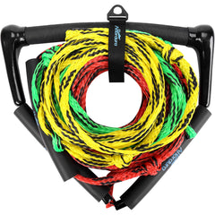 Affordura front packaging showing full rope kit and accessories for quick setup