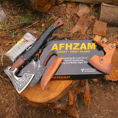 Afhzam close-up of wooden handle highlighting grip comfort and balance