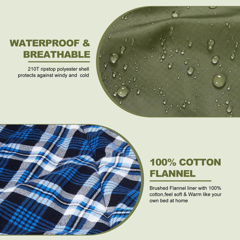AGEMORE cotton flannel interior texture showing breathable comfort and cozy feel