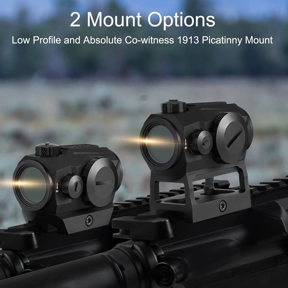 Agukexsa riser and Picatinny mount detail showing co-witness compatibility benefit