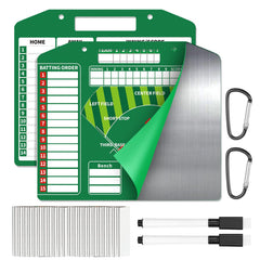 AHNHSKY front view of metal lineup board showing clear field and strong magnet hold