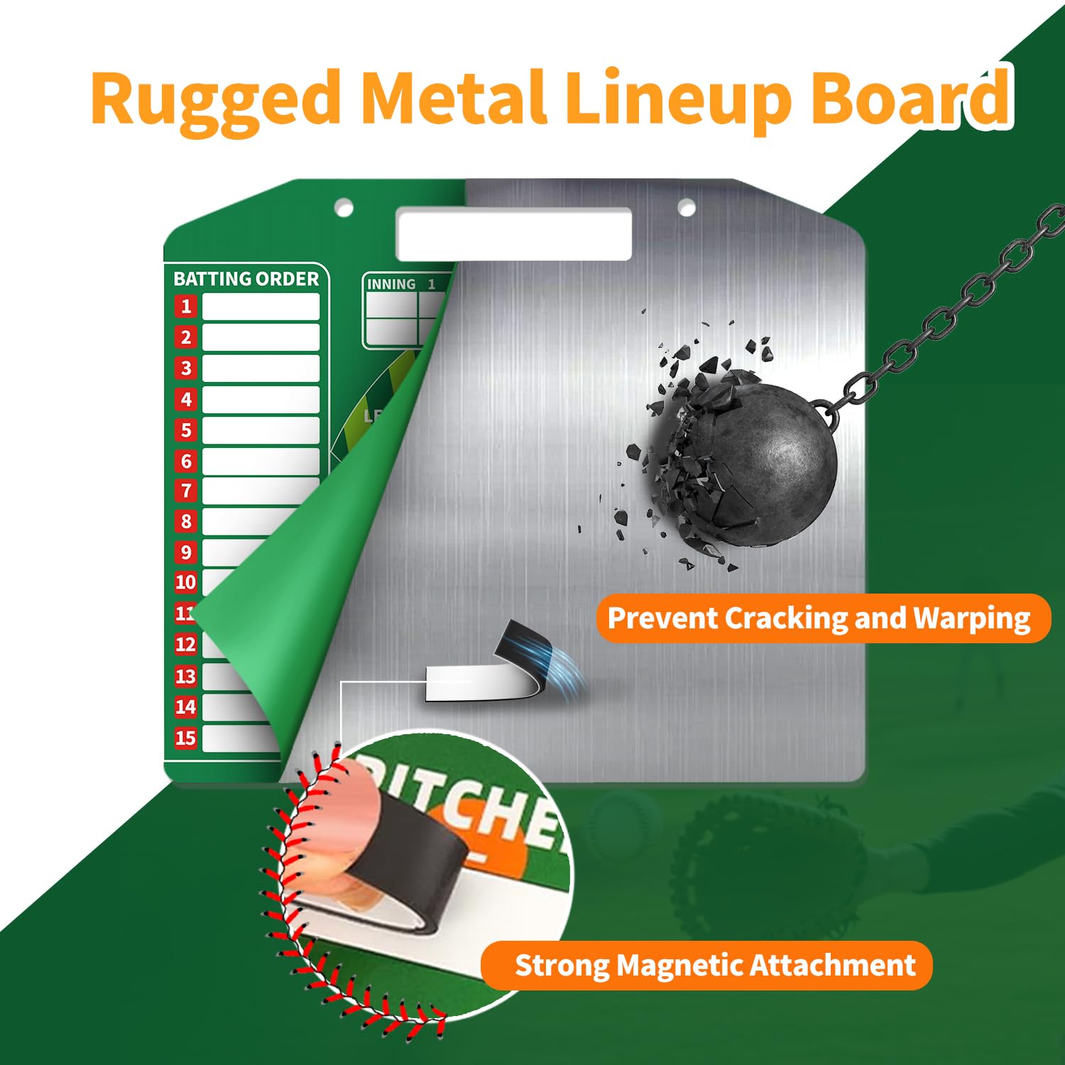 AHNHSKY magnetic player cards secured to board demonstrating reliable card retention