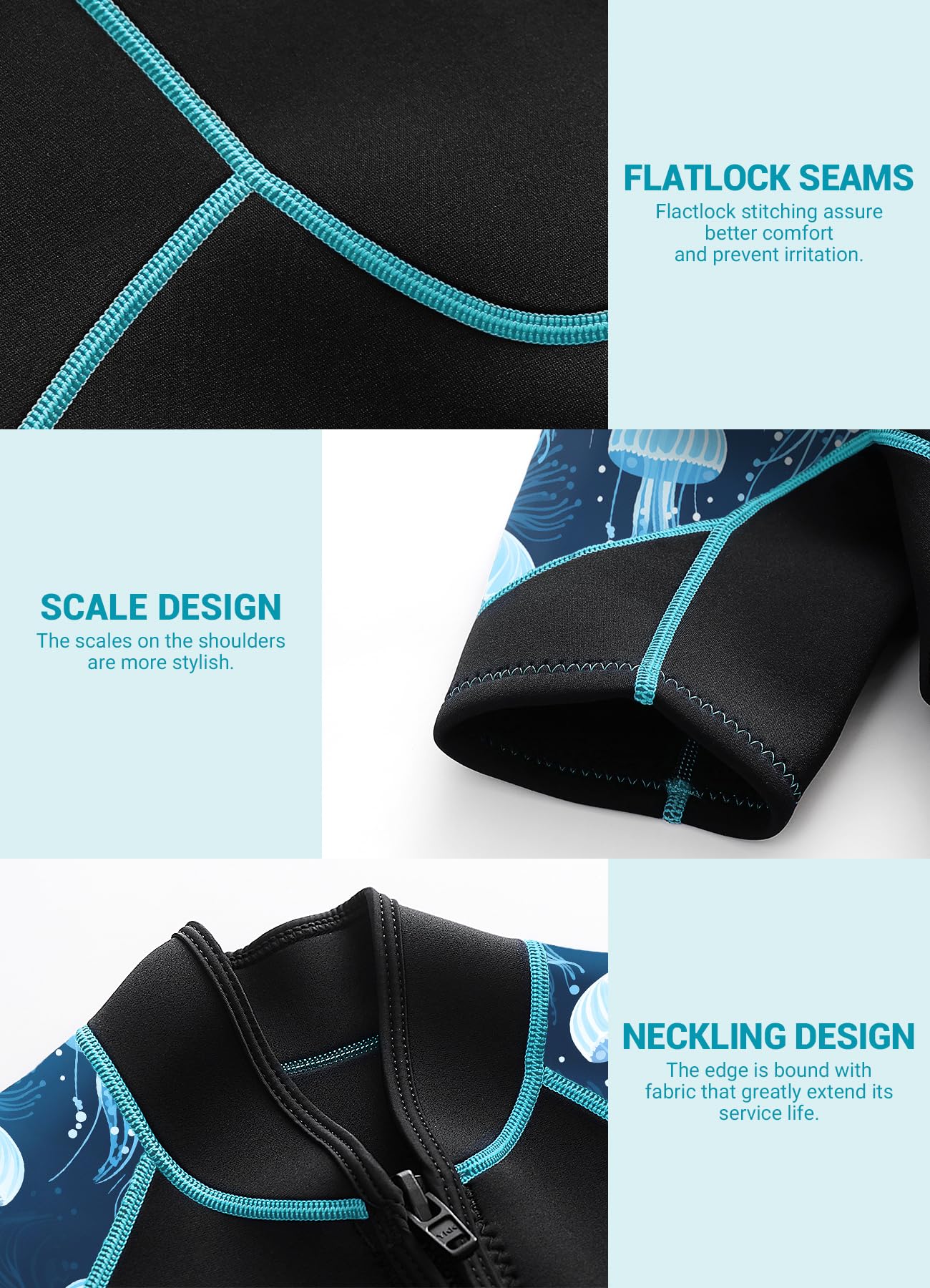 AICARSHI wetsuit worn while snorkeling showing sun protection and comfort
