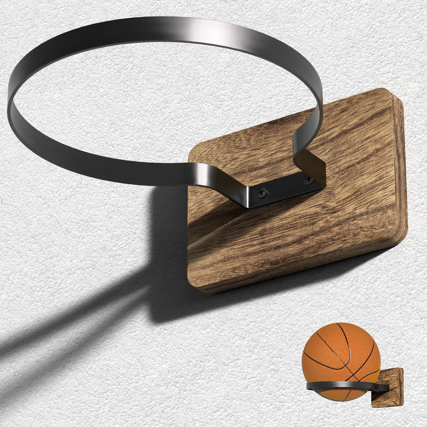AIDILI close-up paulownia wood base highlighting grain and sturdy mount