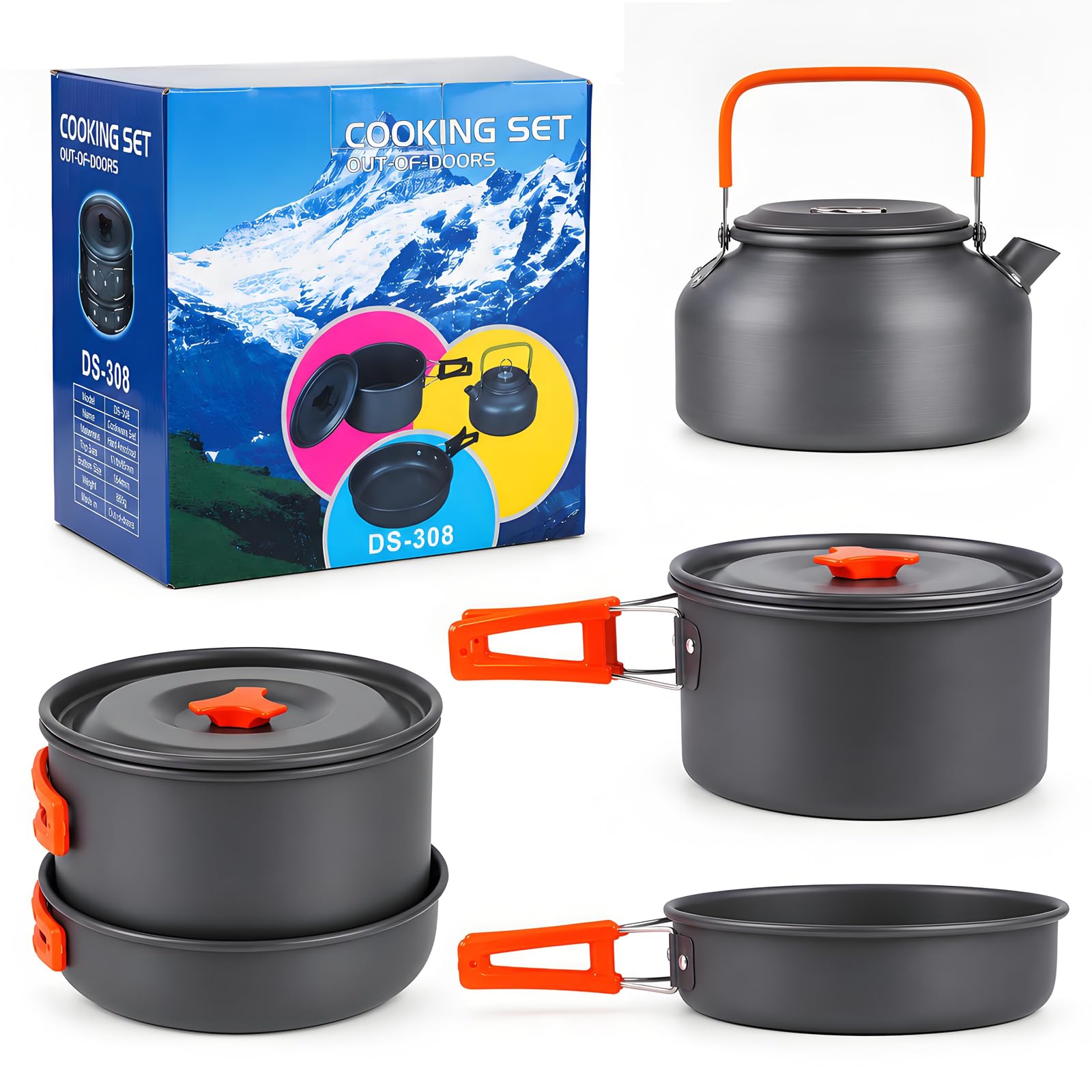 aiGear orange set front packaging showing compact all-in-one kit and benefits