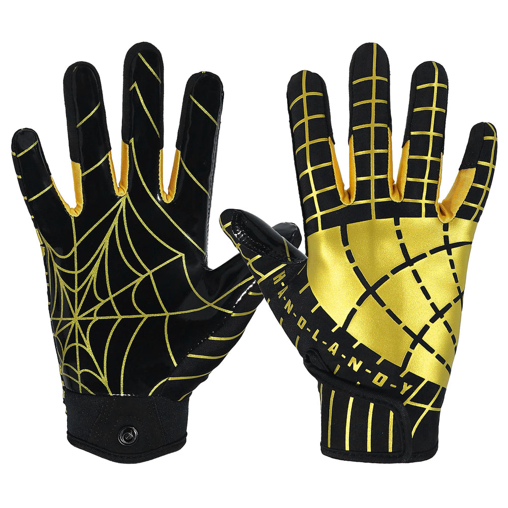 AIGEVTURE front view showing gold and black glove design and bold look