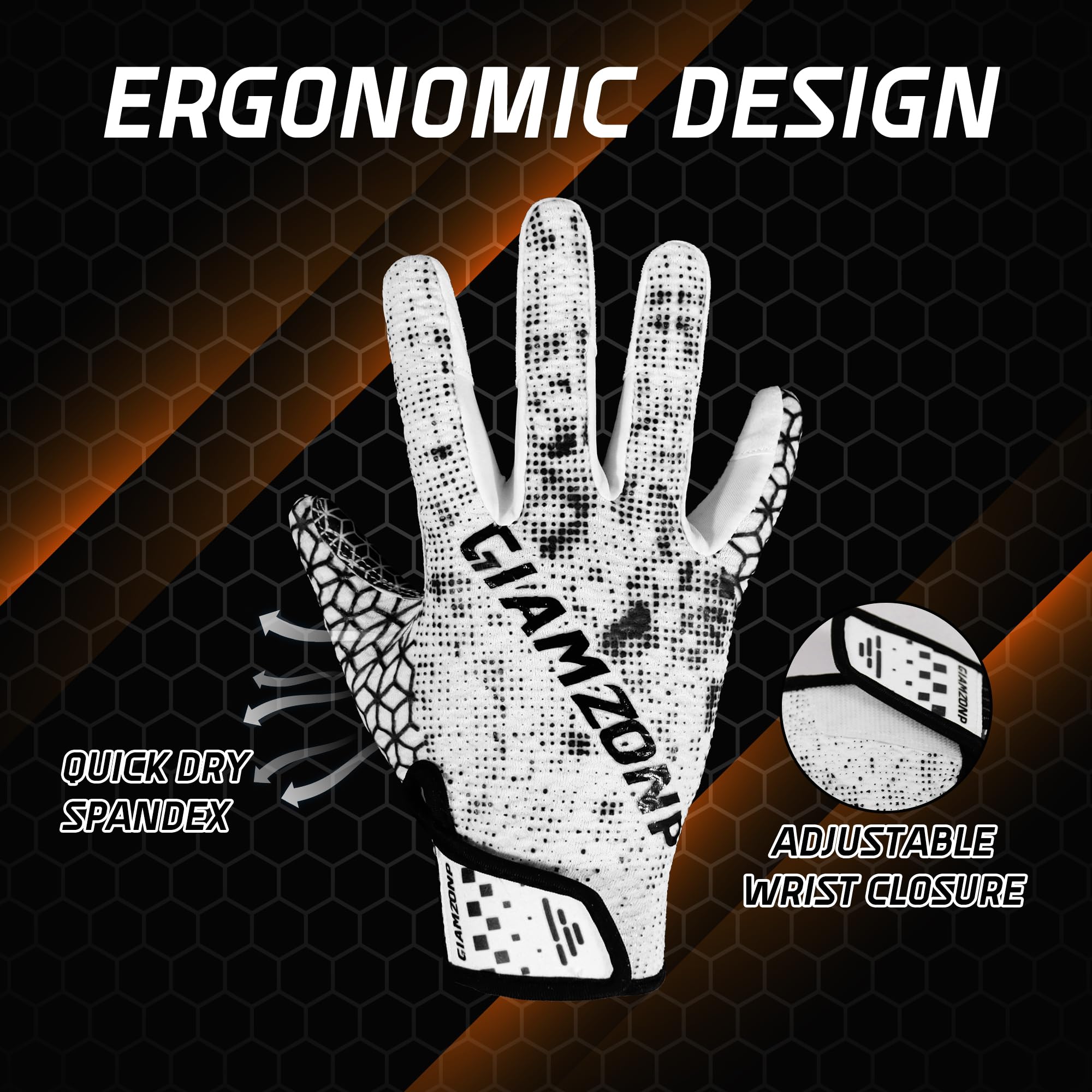 AIGEVTURE backhand 3D shell pattern detail offering style and breathability