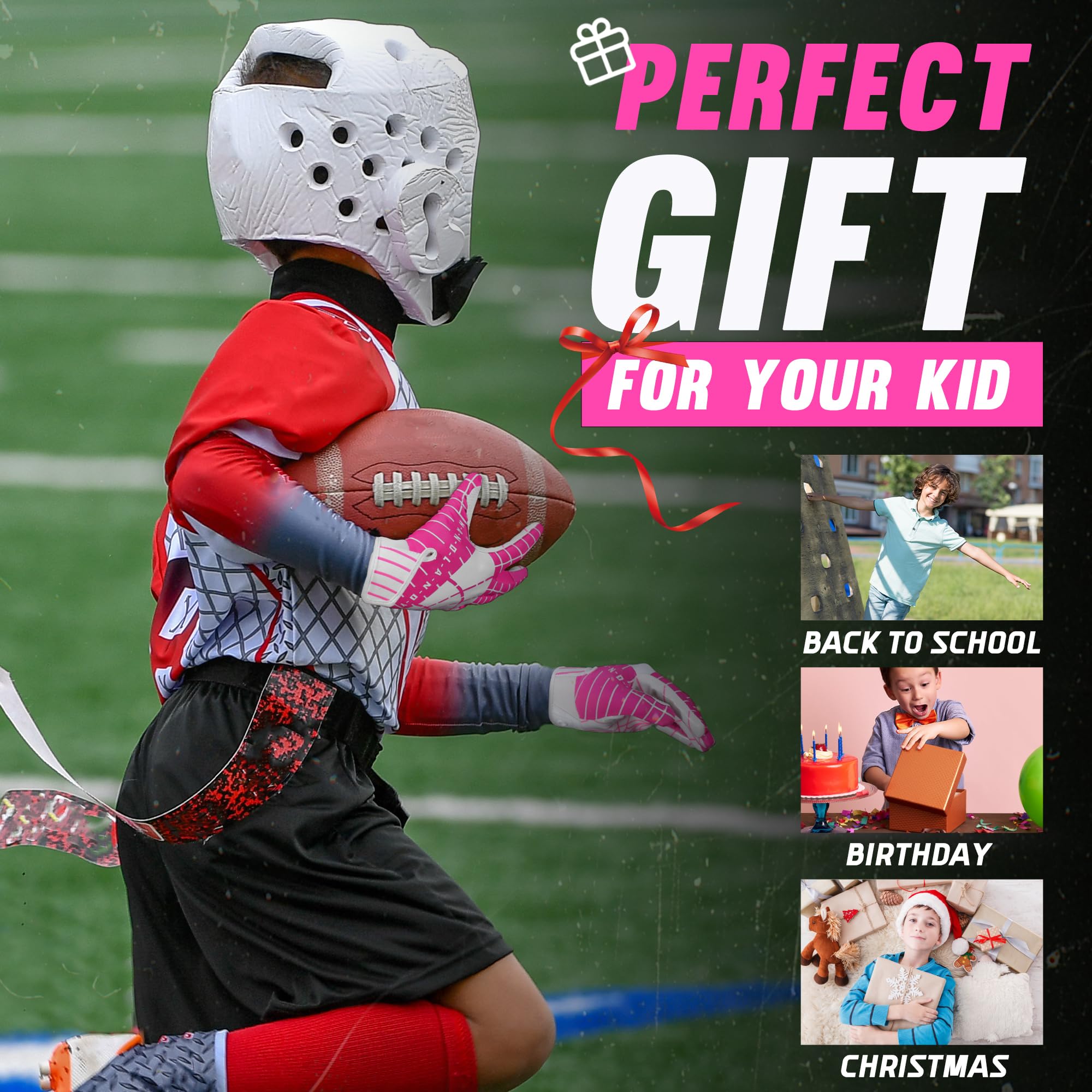 AIGEVTURE in-use photo of child catching a football, illustrates improved handling