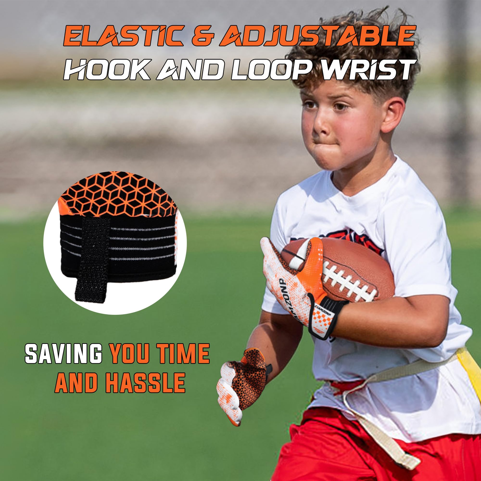 AIGEVTURE gloves catching a football illustrating improved ball control