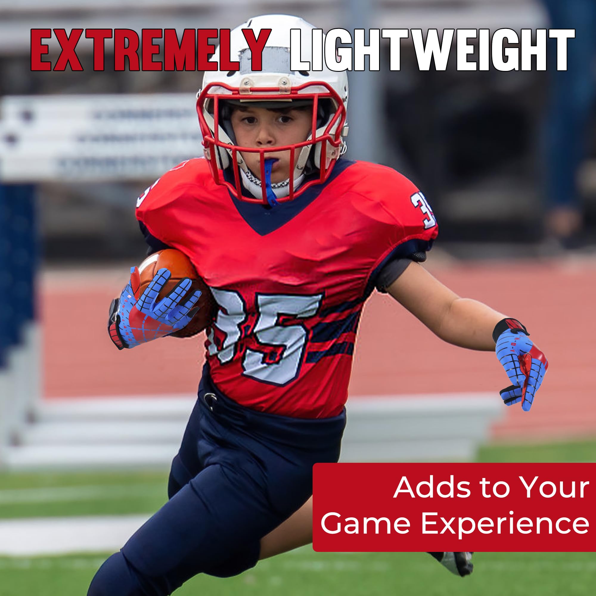 AIGEVTURE lifestyle shot of youth player on field showing confidence benefit