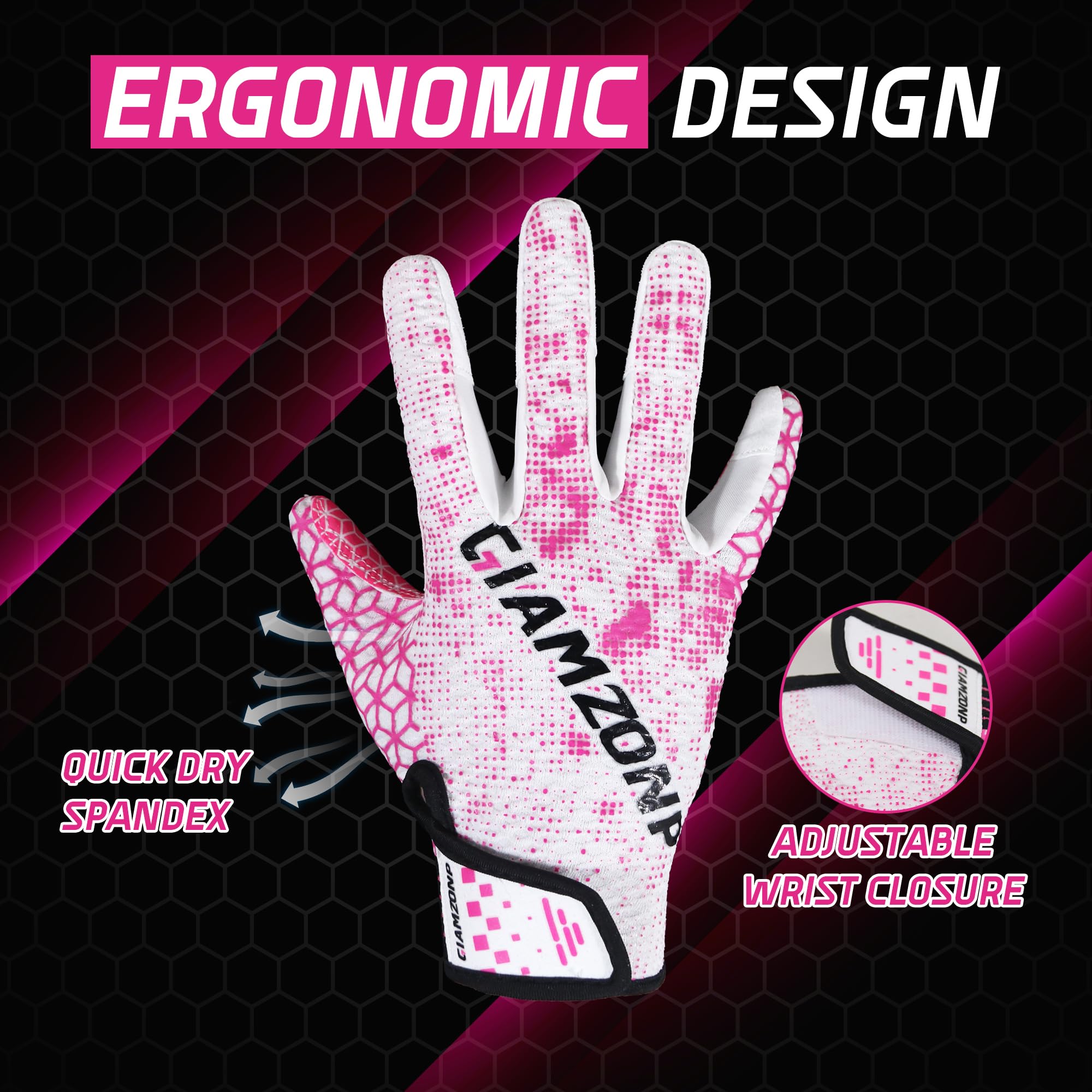 AIGEVTURE palm silicone close-up highlighting sticky grip for secure catches