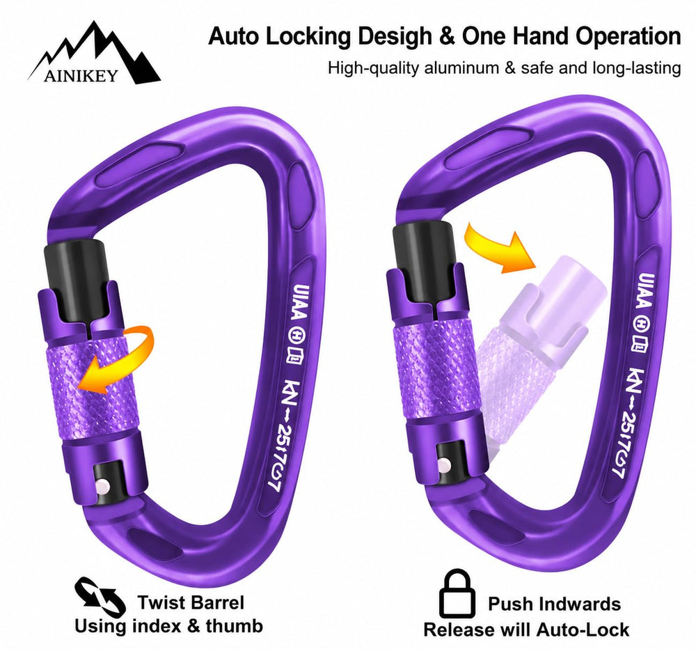 AINIKEY hand operating twist‑lock gate demonstrating one‑hand safety and speed