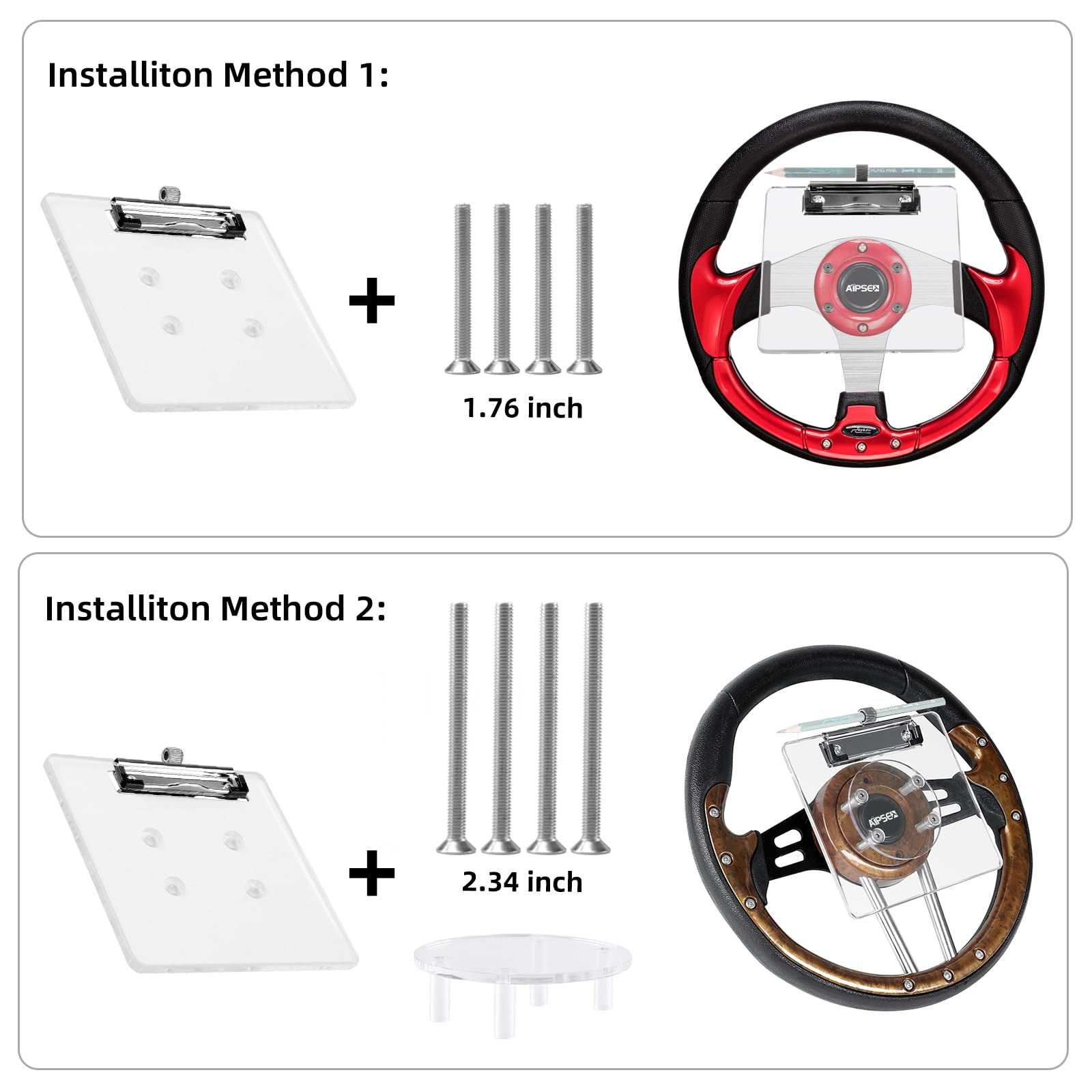 AIPSET screw kit laid out with screws and hardware for secure installation benefit