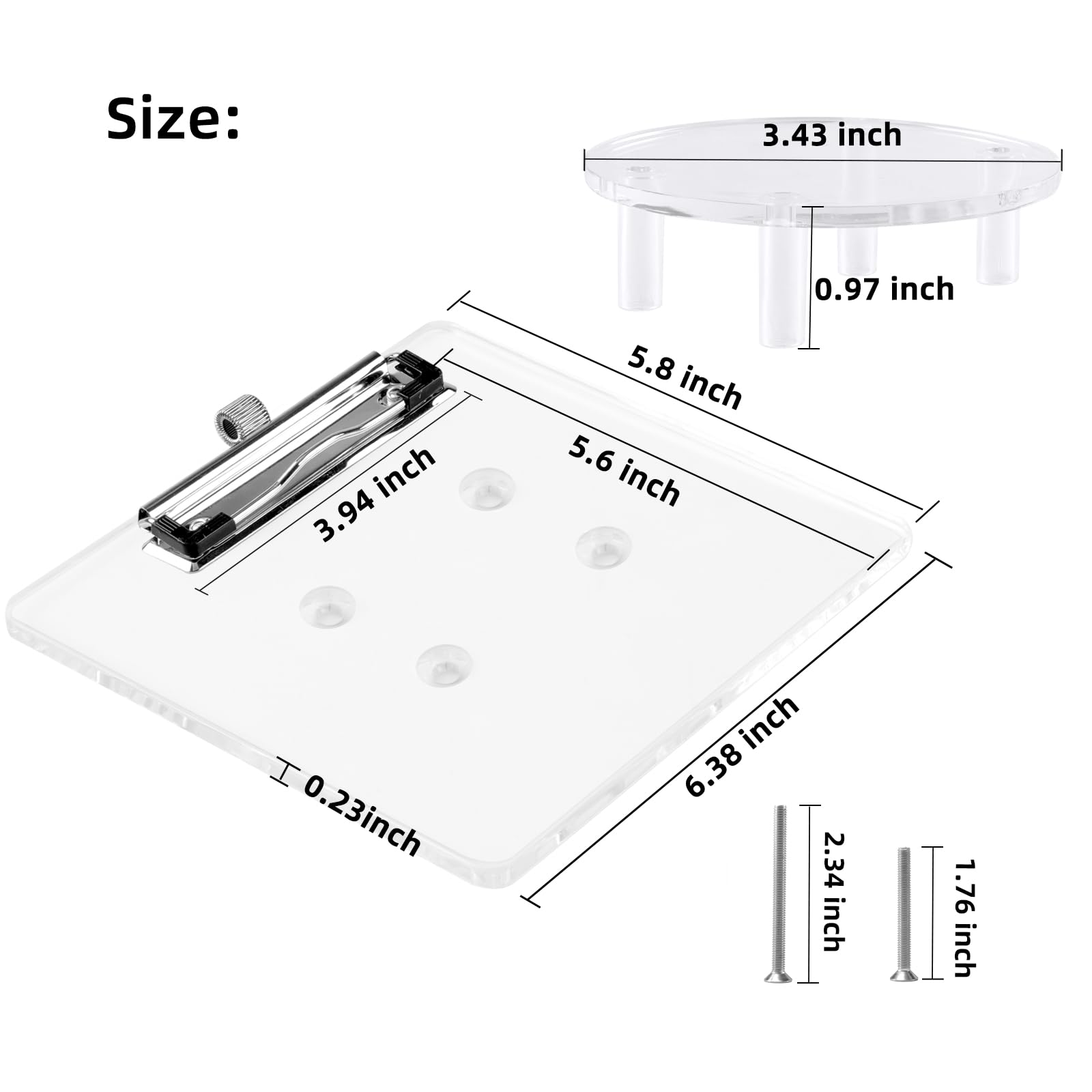 AIPSET next to a scorecard showing scale and size for quick reference benefit