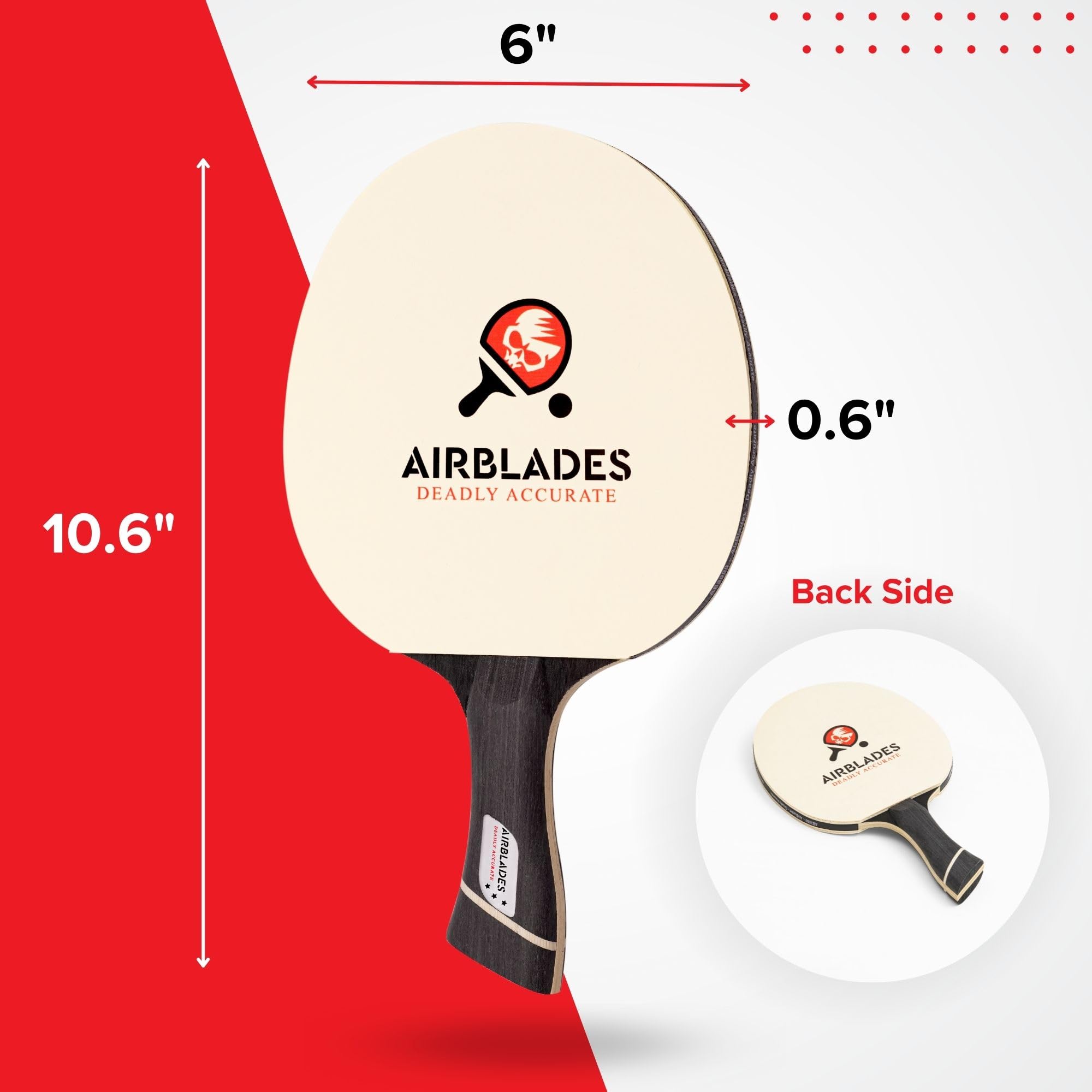 AirBlades rubber texture detail illustrating spin-enhancing surface