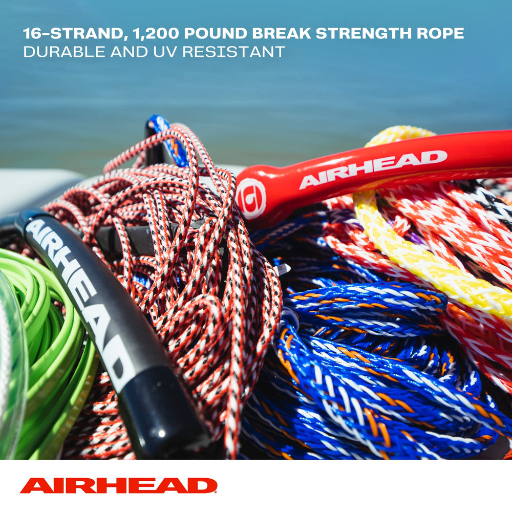 AIRHEAD rope sections and takeoff markers showing adjustable lengths for quick setup