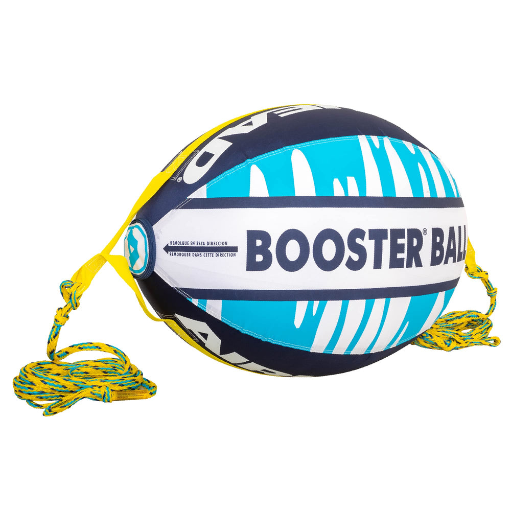 AIRHEAD Booster Ball front view showing buoyant shape and high visibility benefit