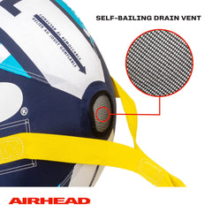 AIRHEAD Booster Ball in use towing a tube demonstrating smoother ride benefit
