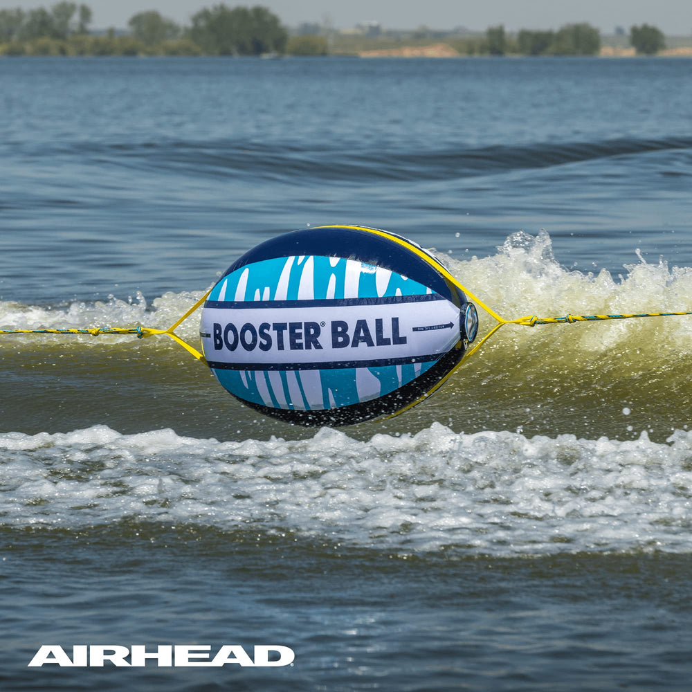 AIRHEAD Booster Ball rope coil and hardware showing included 60ft rope strength benefit