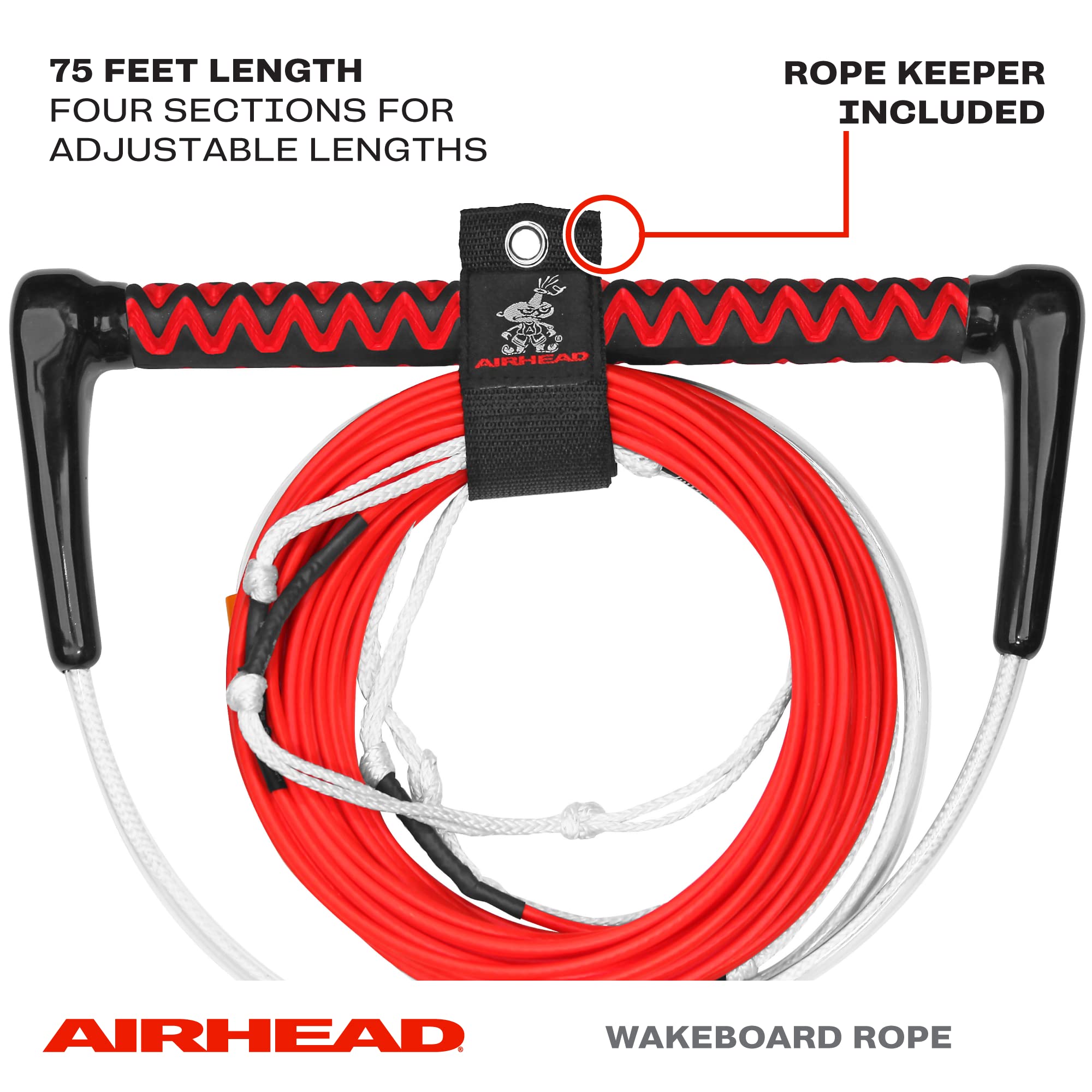 AIRHEAD close-up of 15-inch EVA handle texture for secure comfortable grip