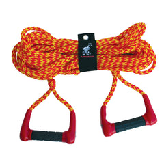 Airhead double-handle rope front view showing bright colors and handles for easy identification