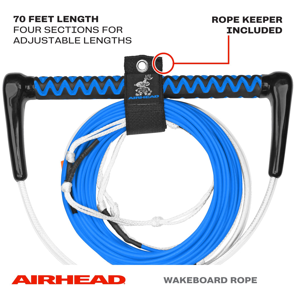 AIRHEAD close-up of 15-inch EVA handle showing grip comfort and secure hold benefit