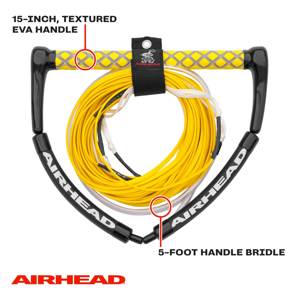 Airhead detailed view of Dyneema flat line showing low-stretch fiber benefits