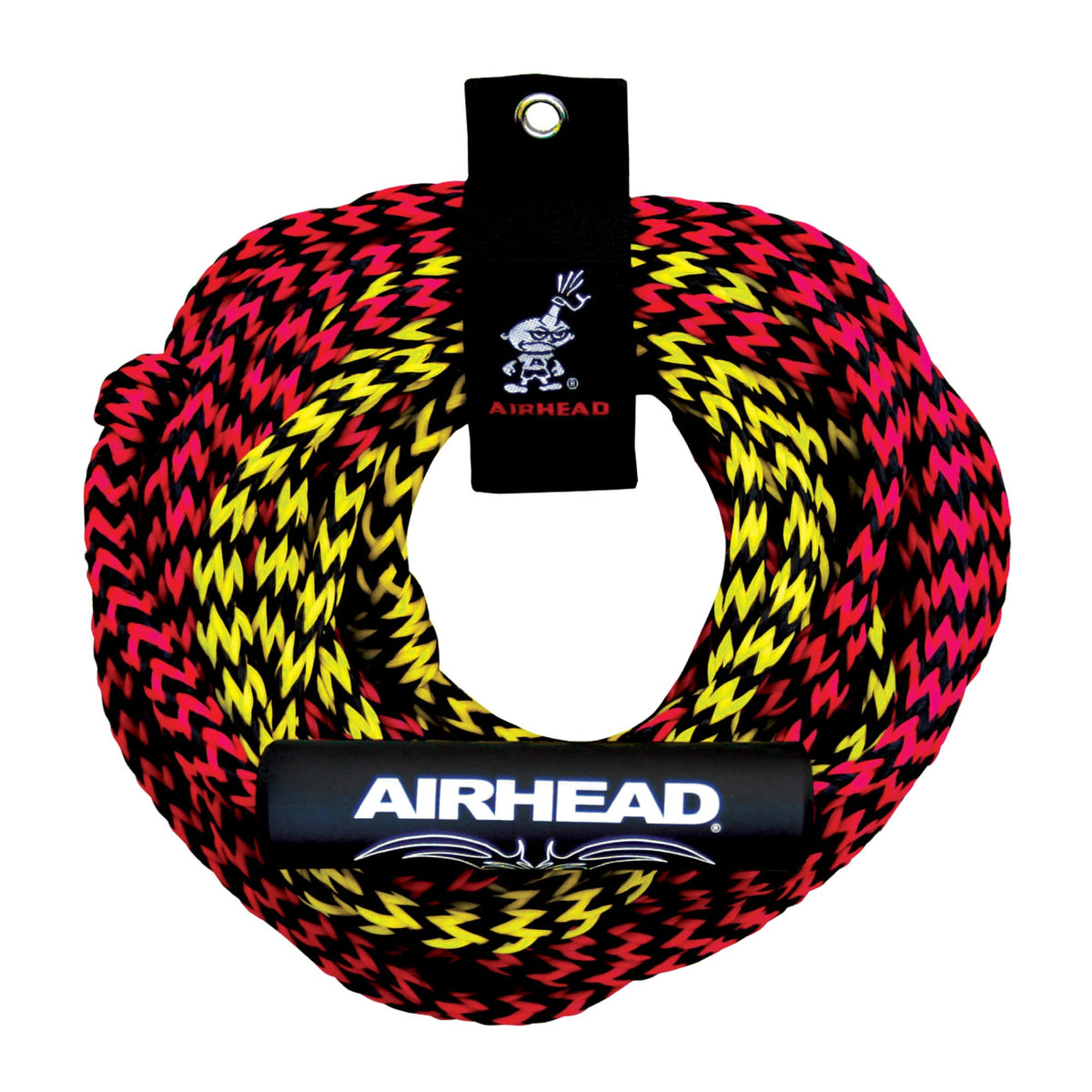 AIRHEAD front packaging showing tow rope and product info, clear purchase benefit