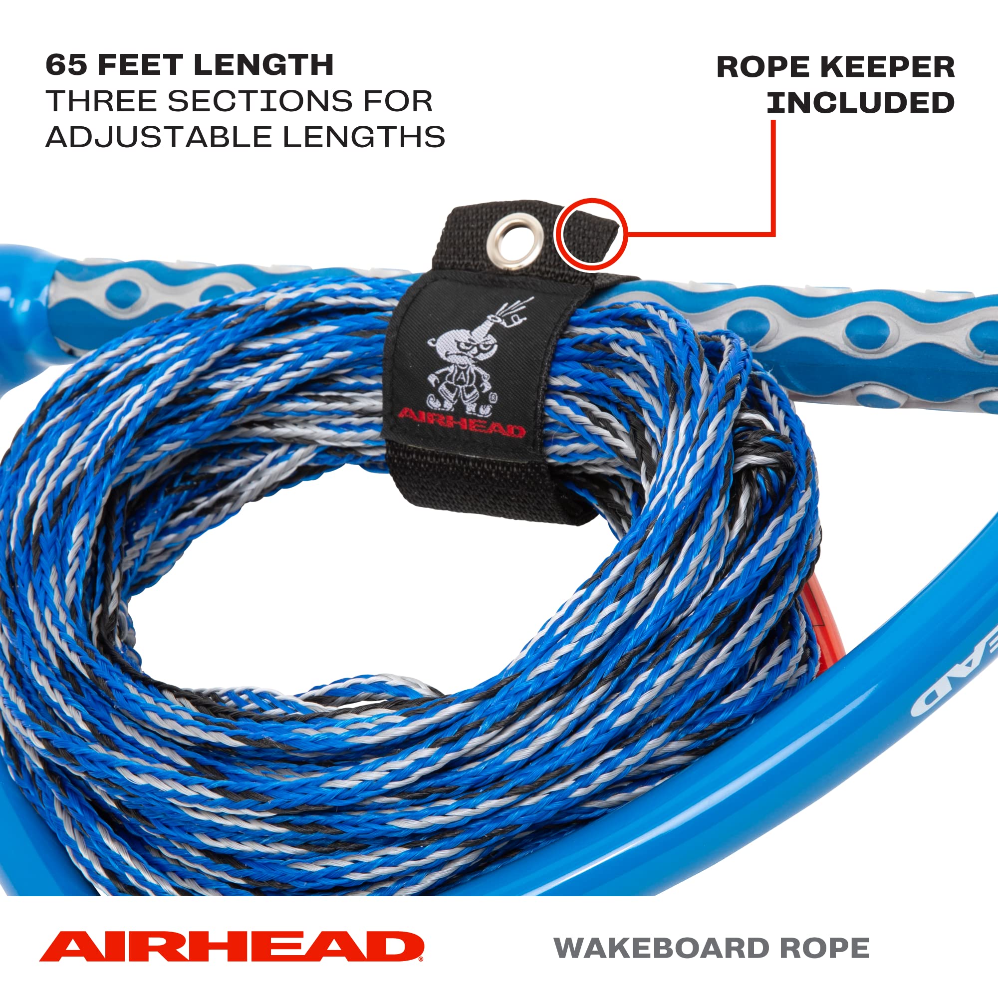 AIRHEAD close-up of 15-inch EVA handle offering cushioned, non-slip grip