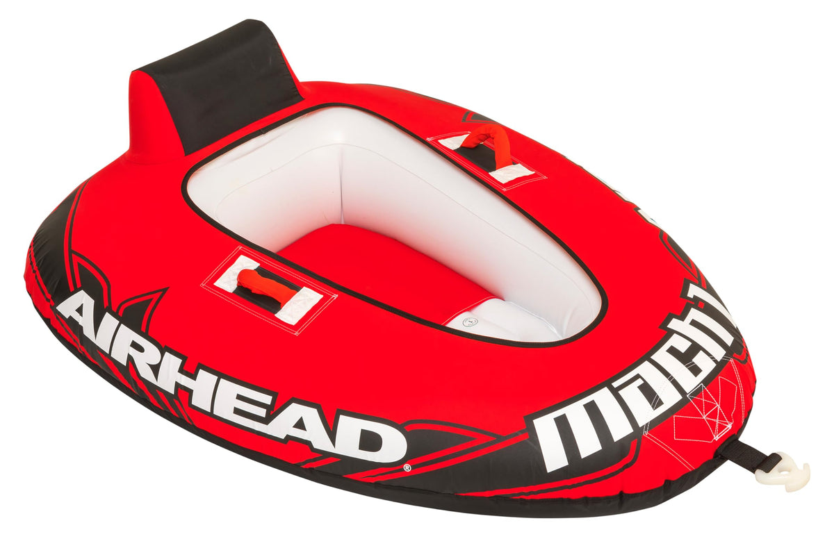 AIRHEAD Mach 1 front view showing cockpit and graphics, durable and inviting