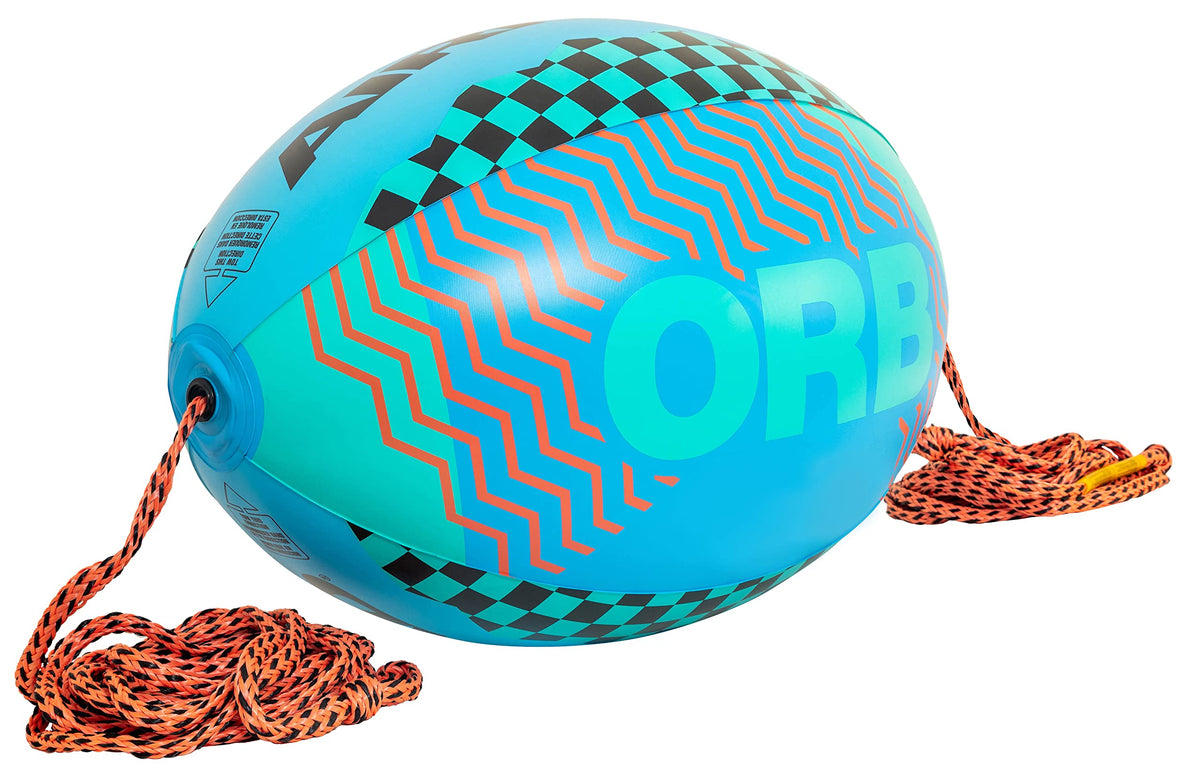 AIRHEAD Orb front view on water showing buoyant lift and clearer towline visibility