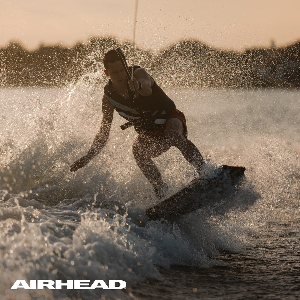 AIRHEAD rope keeper holding coiled line for neat, tangle-free boat storage