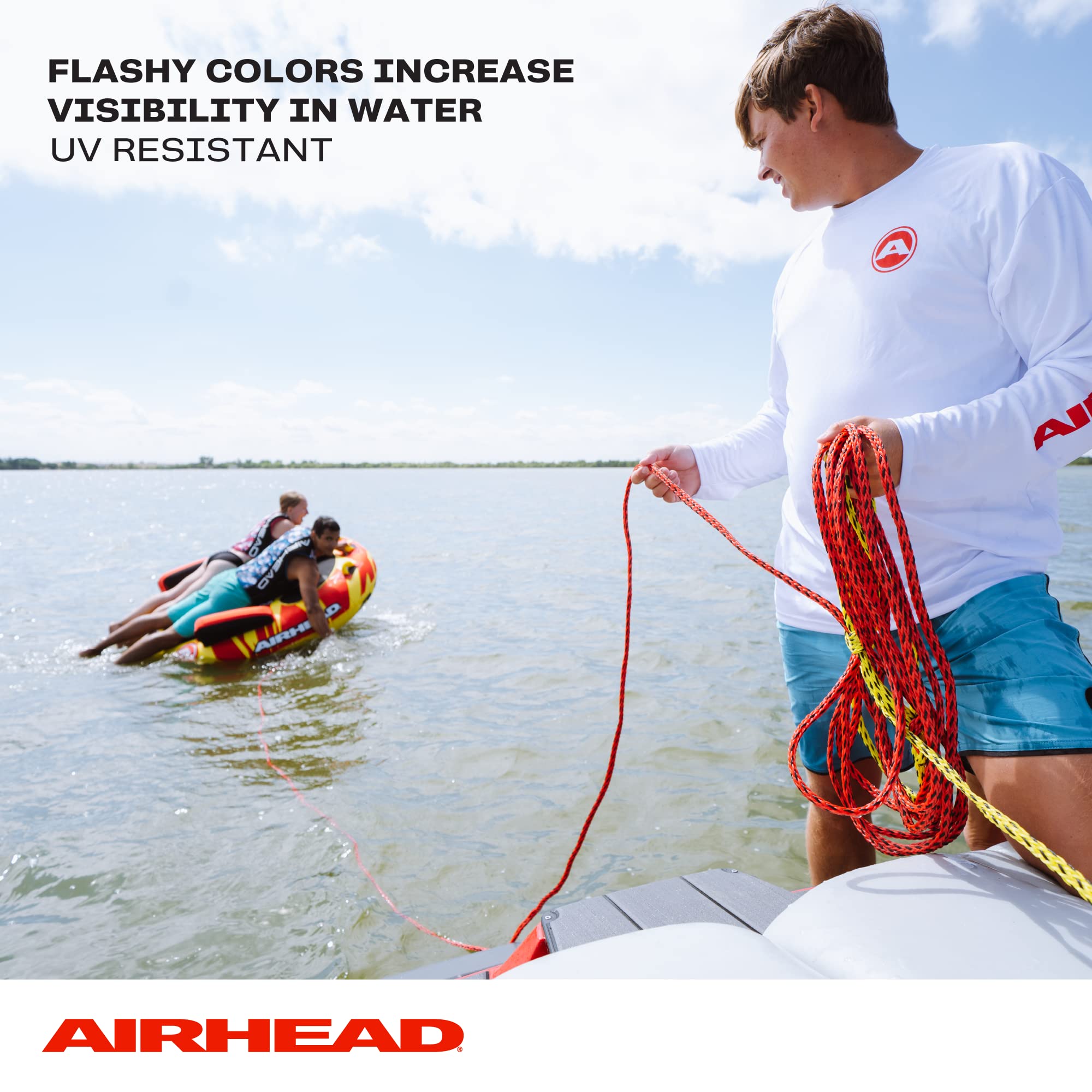 AIRHEAD rope neatly coiled in rope keeper, compact storage and transport benefit