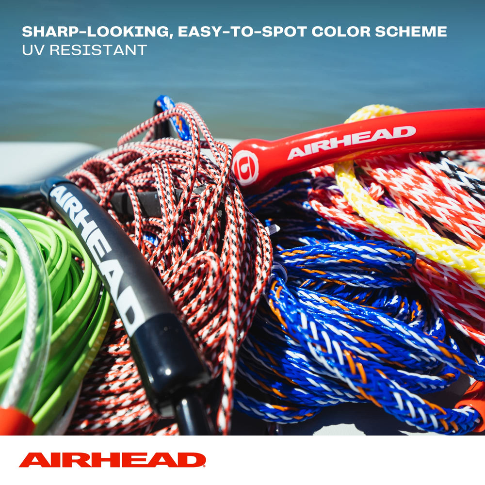 AIRHEAD bright red rope visible on lake for faster target acquisition