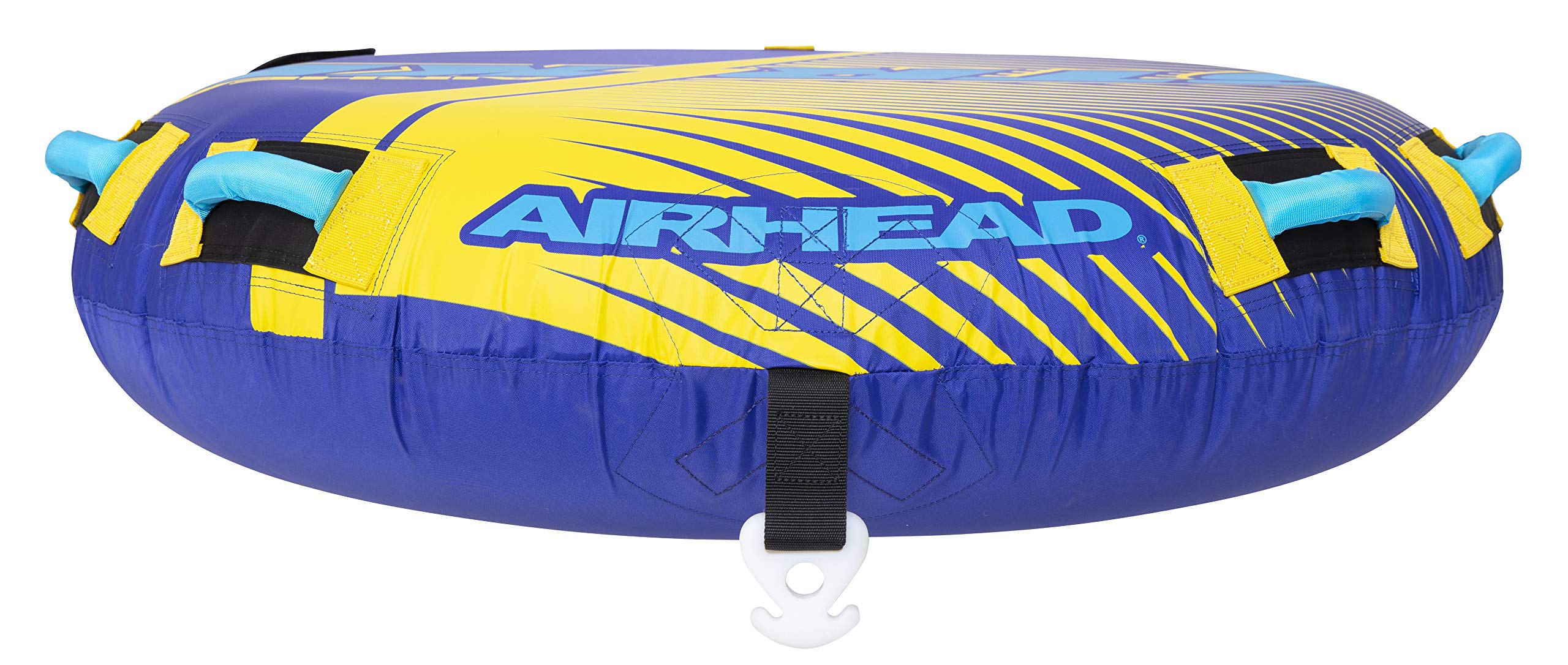 AIRHEAD neoprene knuckle guards close-up protecting hands during rough water rides